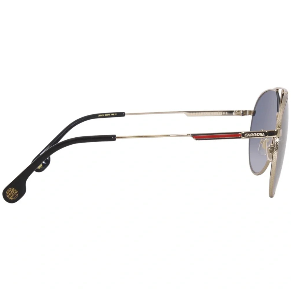 Carrera 1025 SE Gold Blue Shaded Mirror Aviator Men Sunglasses Kappa Gumball3000